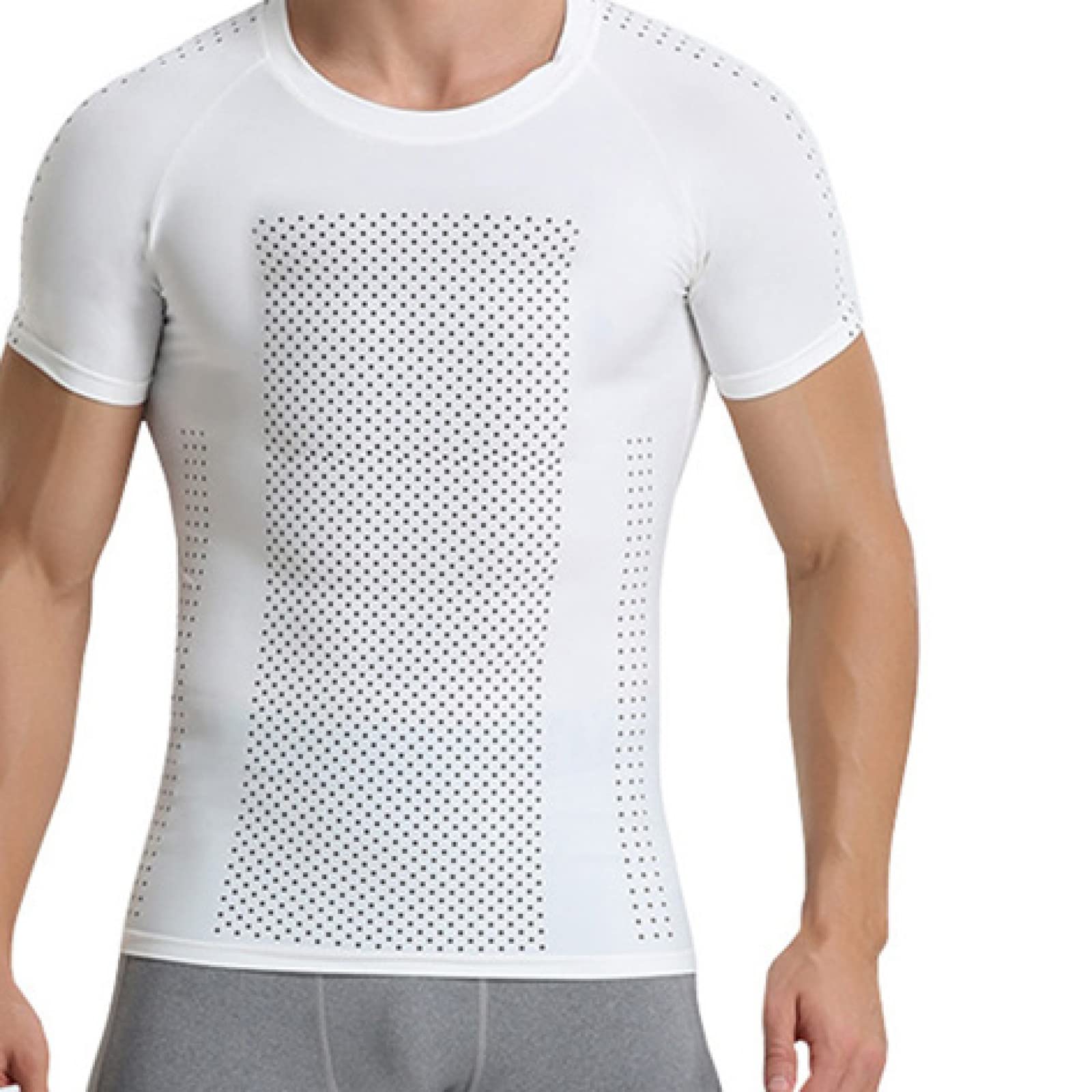 koszule kompresyjne fitness dla mężczyzn baselayer gym body shaper elastyczny pas wyszczuplający topy bielizna do treningu