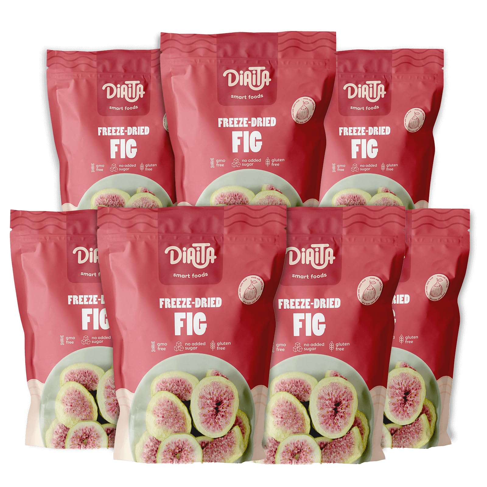 FREEZE-DRIED FIGS – Pack of 10, 100% Natural, No Sugar Added