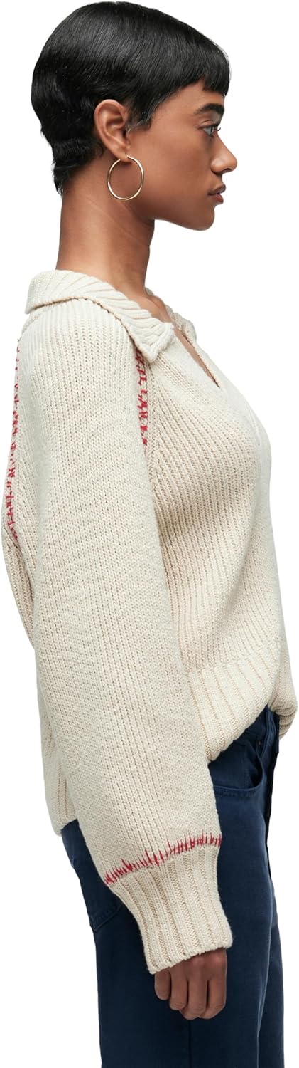 HUDSON Womens Long Sleeve V-Neck Knit Top - Image 2