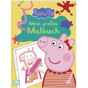 Peppa Wutz Ausmalbilder: Mein gro&szlig;es Malbuch: Mit kr&auml;ftigen Konturen und gro&szlig;en Ausmalfl&auml;chen | Kinderbesch&auml;ftigung ab 3