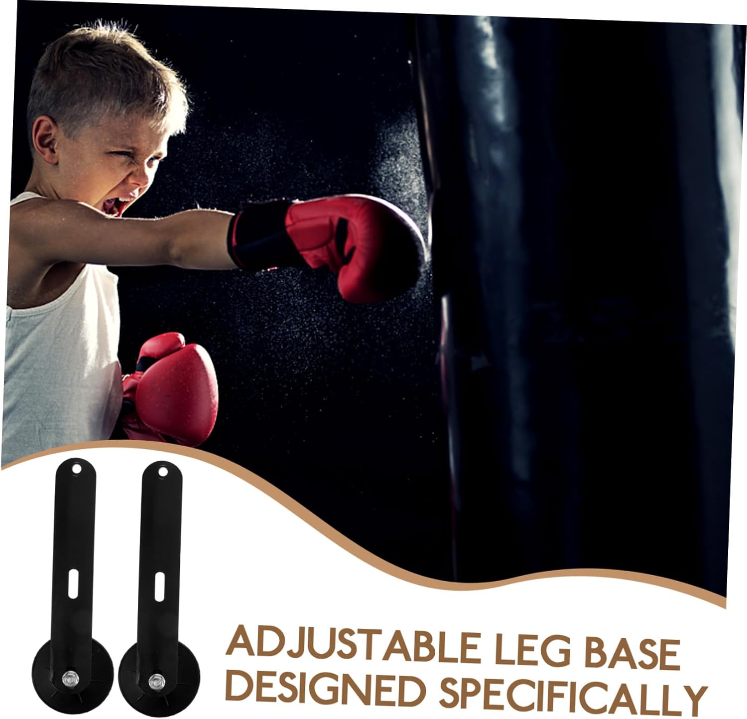 Mipcase Freestanding Boxing Training Legs Kit with Suction Cups Durable Extended Legs for Stability for Home Use and Intense Workouts