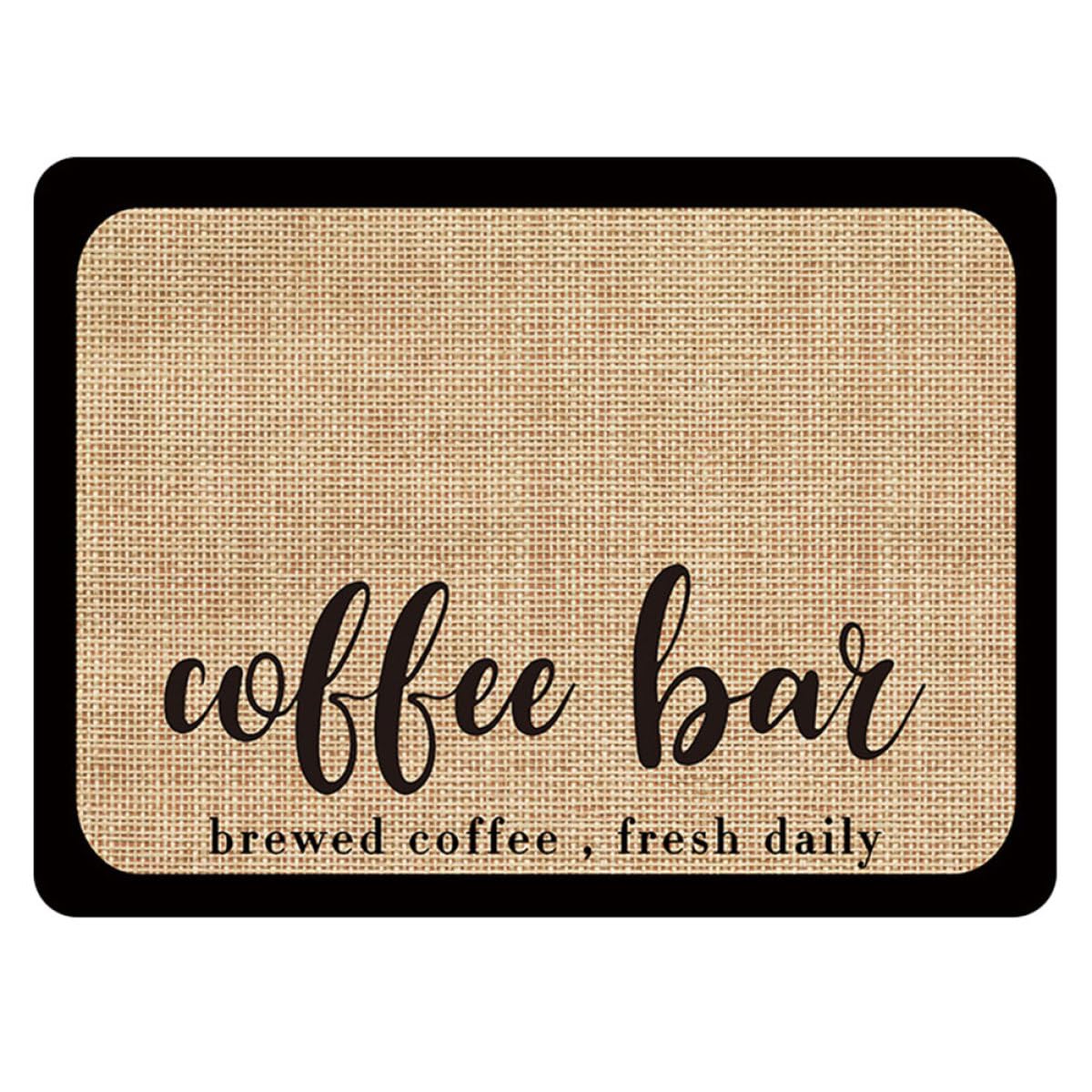 Tapete para barra de café absorbente de PVC antideslizante para escurrir en cocina de 40x50 cm
