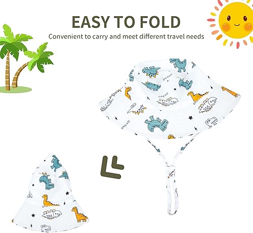 Miniatura 3 de Sombrero de sol para bebé, sombrero de sol UPF 50+, sombrero de sol para niños, sombreros de sol para niños, playa, verano, sombrero de cubo