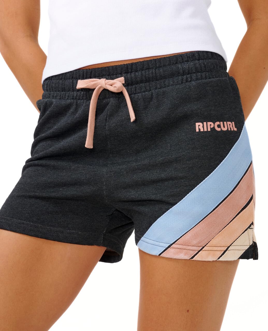 Rip Curl Women's Black Marle Surf Revival Fleece Shorts, Xs