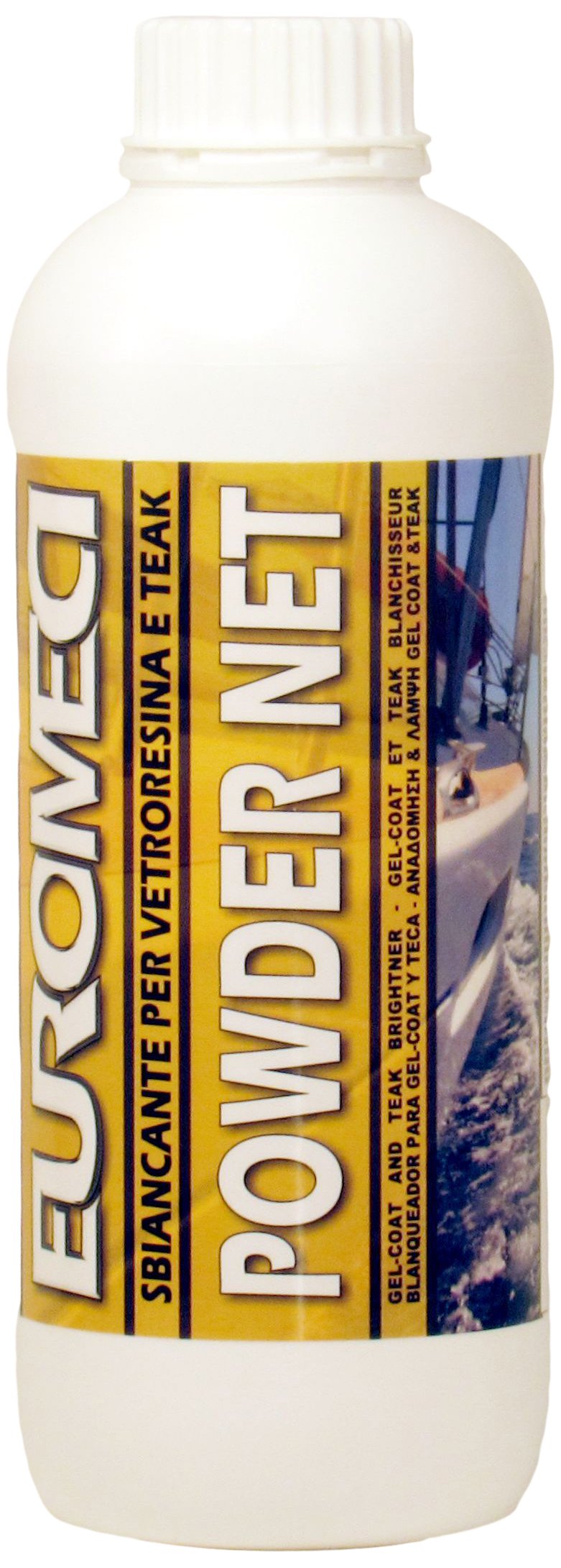 Ferrotone, Disincrostante disossidante per imbarcazioni, 5.000 ml & Powder Net, Sbiancante per gel-coat e teak in polvere, 750 g