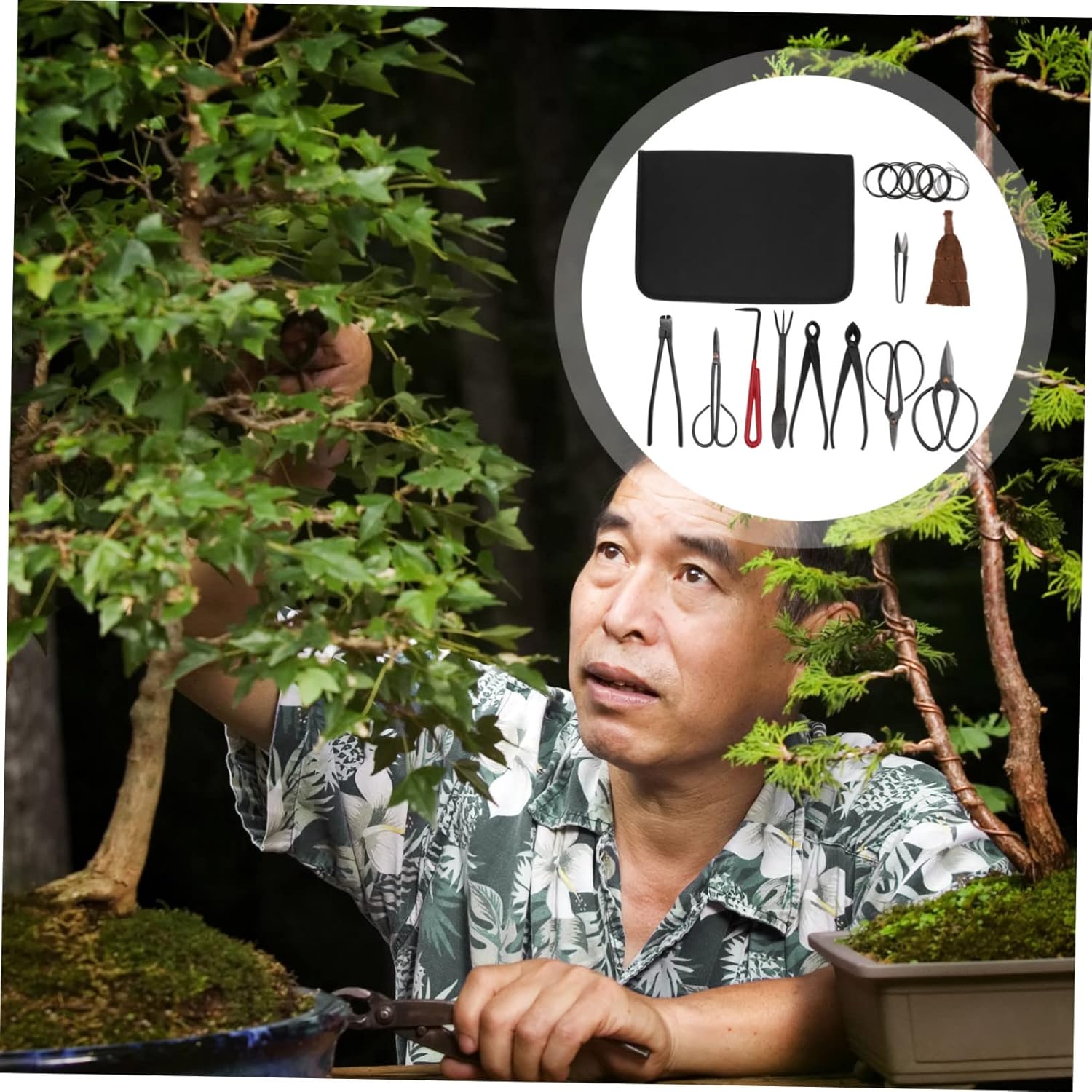 Mipcase 1set Gardening Pruning Shears and Trimming Scissors Tool Plant Care Equipment for Efficient Branch and Flower Trimming Includes Storage Bag for Easy Organization