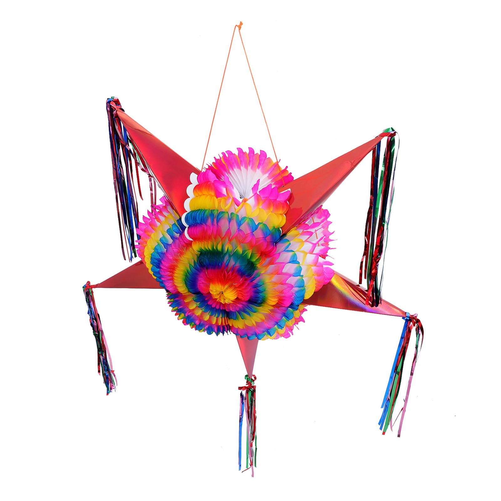Piñata Decoración Colorida y Divertida de Papel de Estrella Plegable para Fiesta y Festival para Eventos y Juegos Infantiles