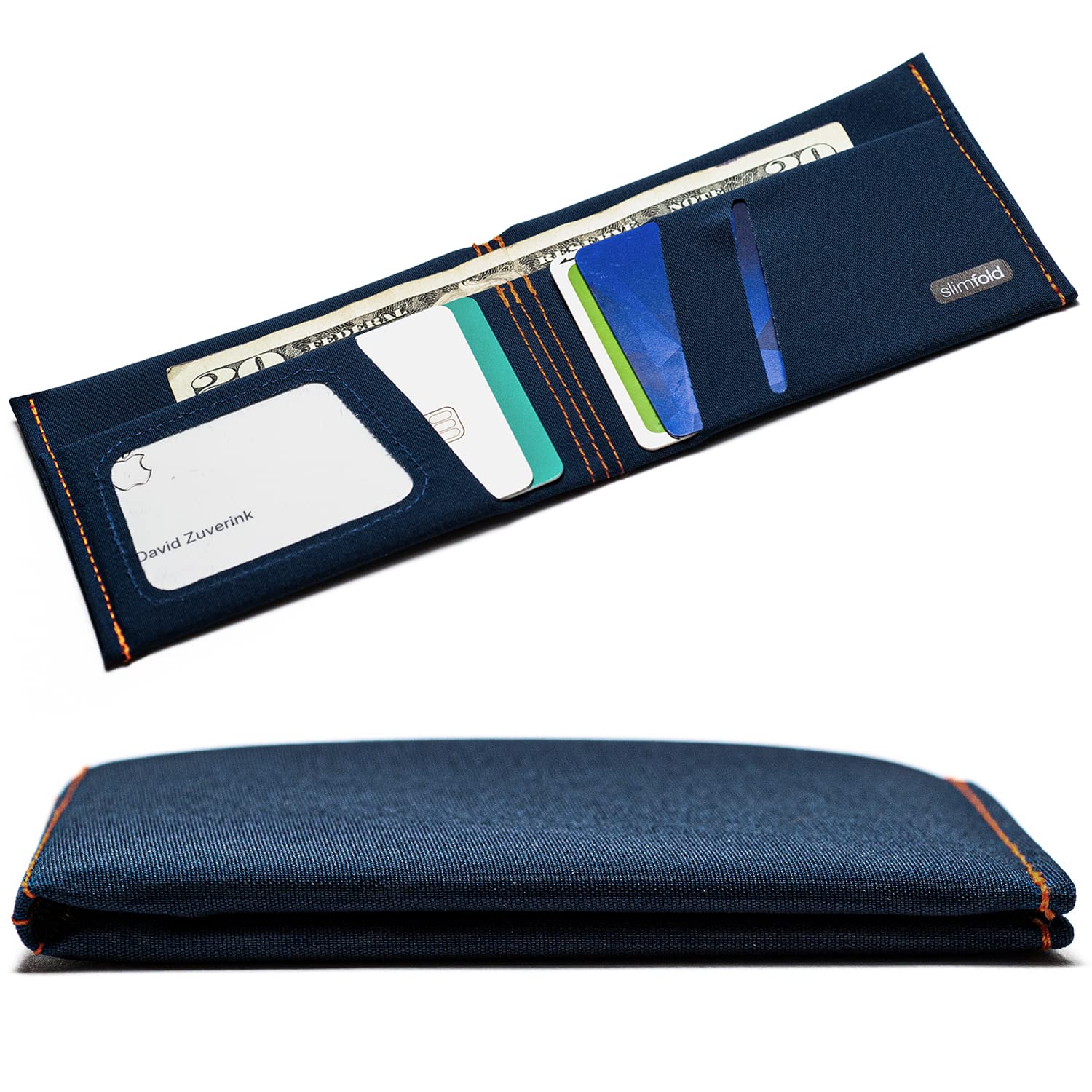 SlimFoldMICRO Minimalist Front Pocket Vegan Slim Wallets for Men (RFID Blocking)