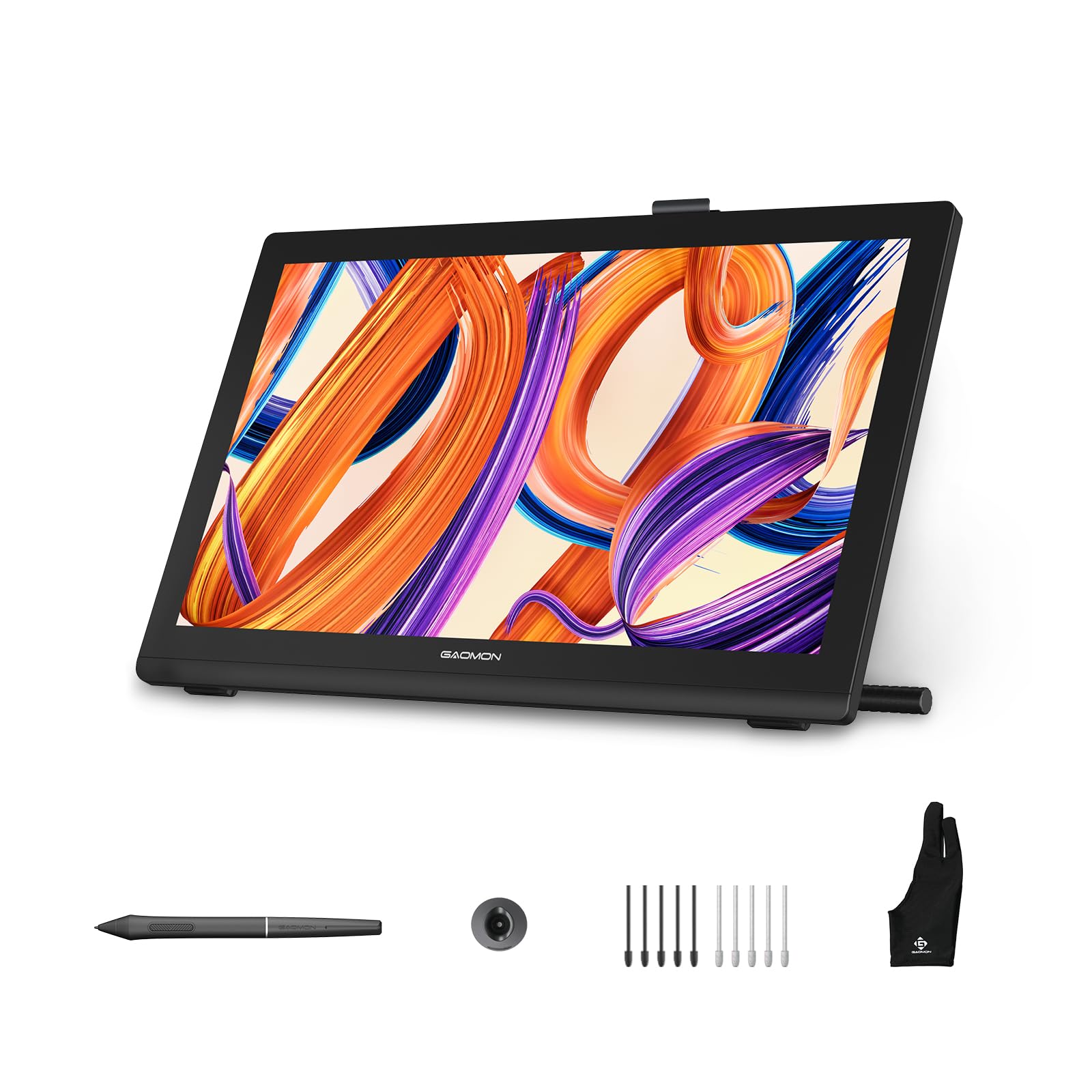 GAOMON Pro 19 Tableta Gráfica con Pantalla 18.4" 4K UHD, Lápiz G-Pro 16384 Niveles De Presión E Inclinación, Pantalla Laminada, Color Profesional, Compatible Windows/Mac