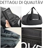 Pressoterapia per casa, massaggiatore per gambe e piedi stanchi per migliorare la circolazione, recupero muscolare, drenaggio linfatico, portatile con borsa (L:183-195 cm) - 7