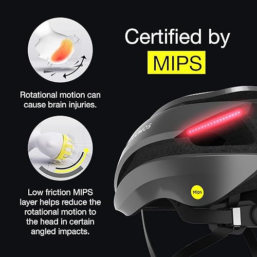 Miniatura 5 de Lumos Casco de bicicleta ultra inteligente Luces LED delanteras y traseras personalizables con señales de giro Cascos de bicicleta de carretera