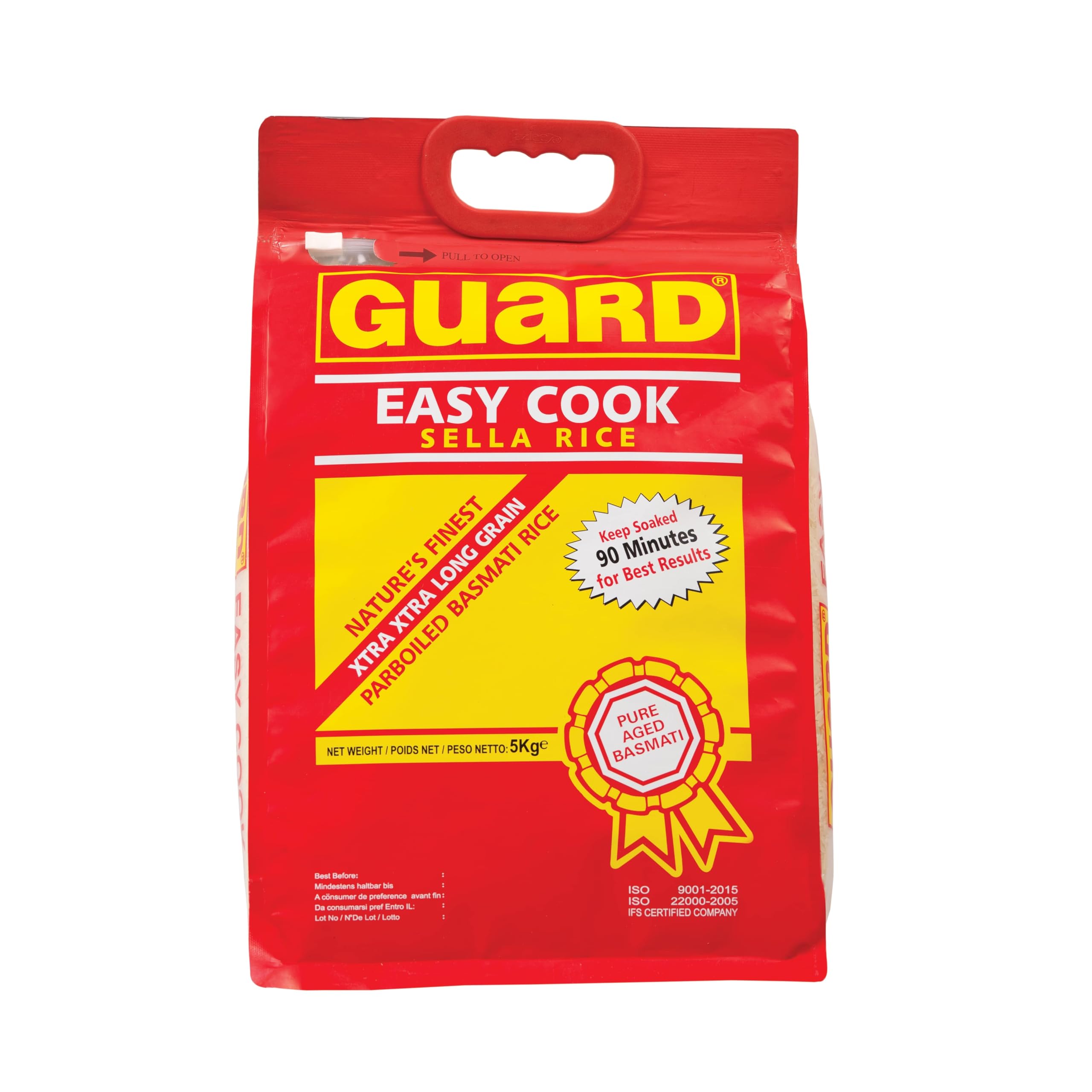 Guard - Easy Cook Sella Rice, Extra Long Grain 10 Lb