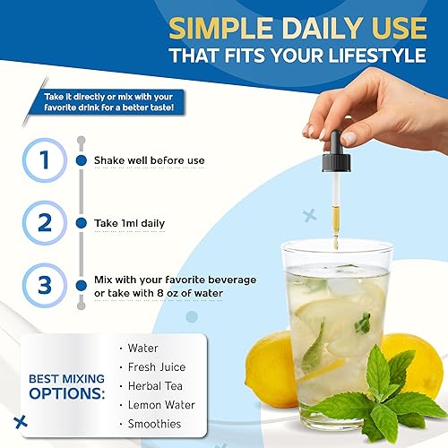 Miniatura 5 de Glicinato de magnesio liposomal, citrato de magnesio, vitamina D3, gotas líquidas de vitamina B12, ultra potente, sabor a frambuesa, fabricado