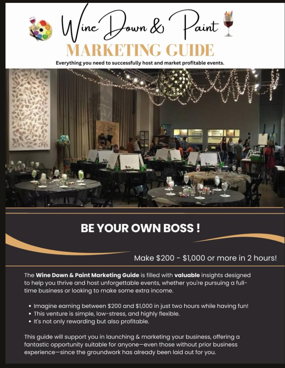 Wine Down Paint guide marketing pour attirer plus de clients