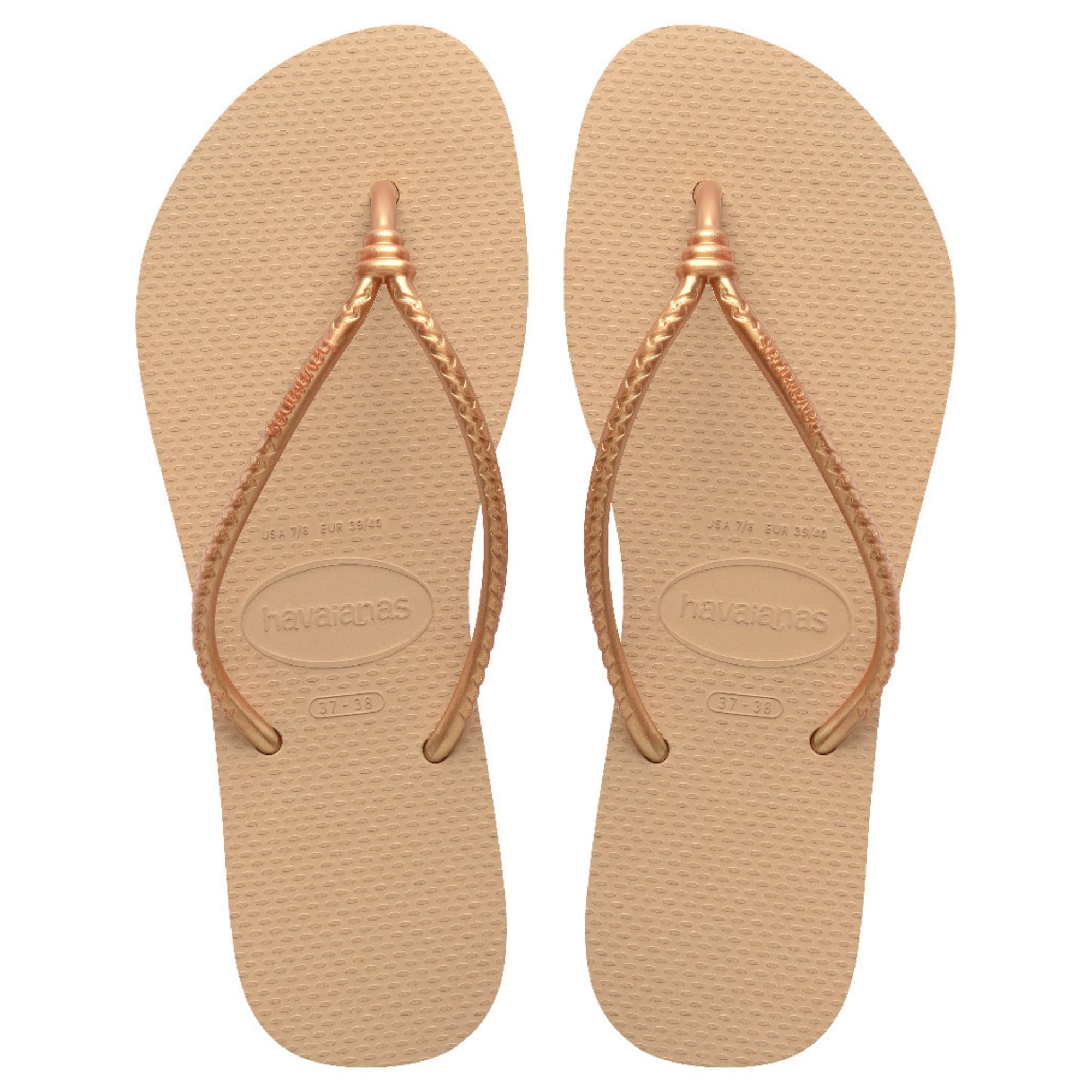 Havaianas Slim Tube Women FlipFlop Golden 3.5/4 UK