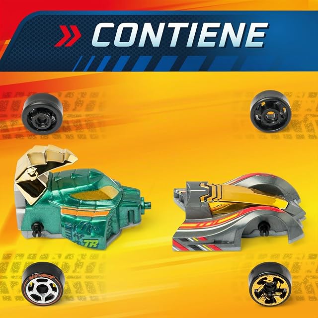 Foto 3 de 8 de T-Racers Mix ´N Race 3 Pack - Pack de 3 Coches coleccionables. Coches Desmontables en Dos Partes y con Piezas…