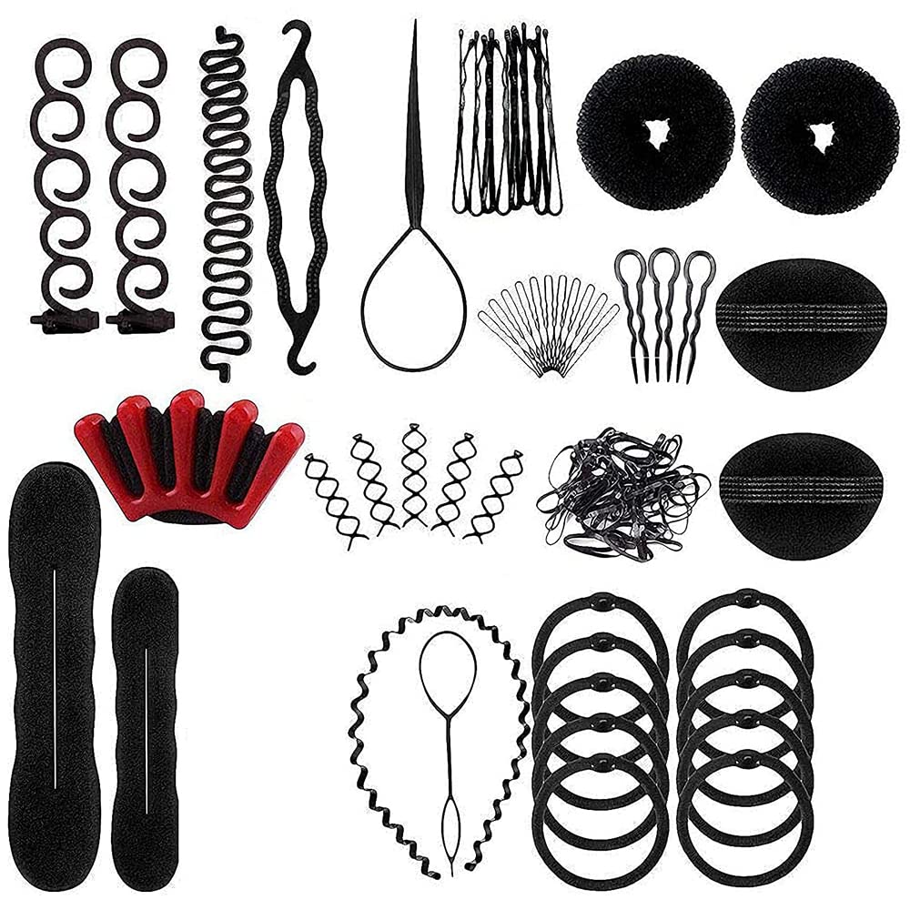 40 Pz Hair Styling Set Di Capelli Design Strumenti Styling Accessori FAI DA TE Modellazione Dei Capelli Kit Magia Veloce Spirale Treccia Treccia Strumento
