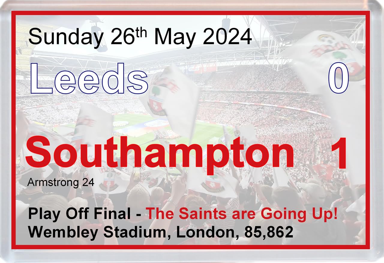 Baked Bean Store Multicolor Southampton Play Off Final Scoreboard - 96 X 67Mm Jumbo Fridge Magnet/Magnets
