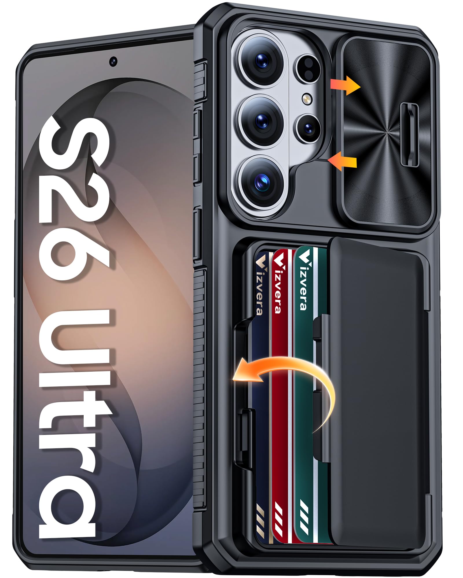 Amazon.com: Vizvera for Samsung Galaxy S26 Ultra Case Wallet RFID