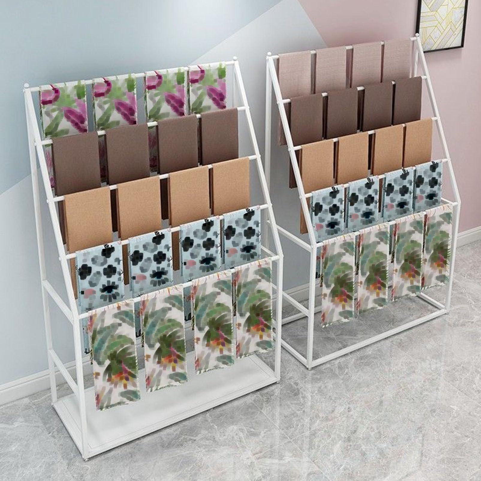 Bodenstehender Schalständer, Krawattenhalter, Handtuchhalter, Schal-Organizer, Hosenbügel, Band, Aufbewahrungsregal für Bekleidungsgeschäft, Ankleidezimmer