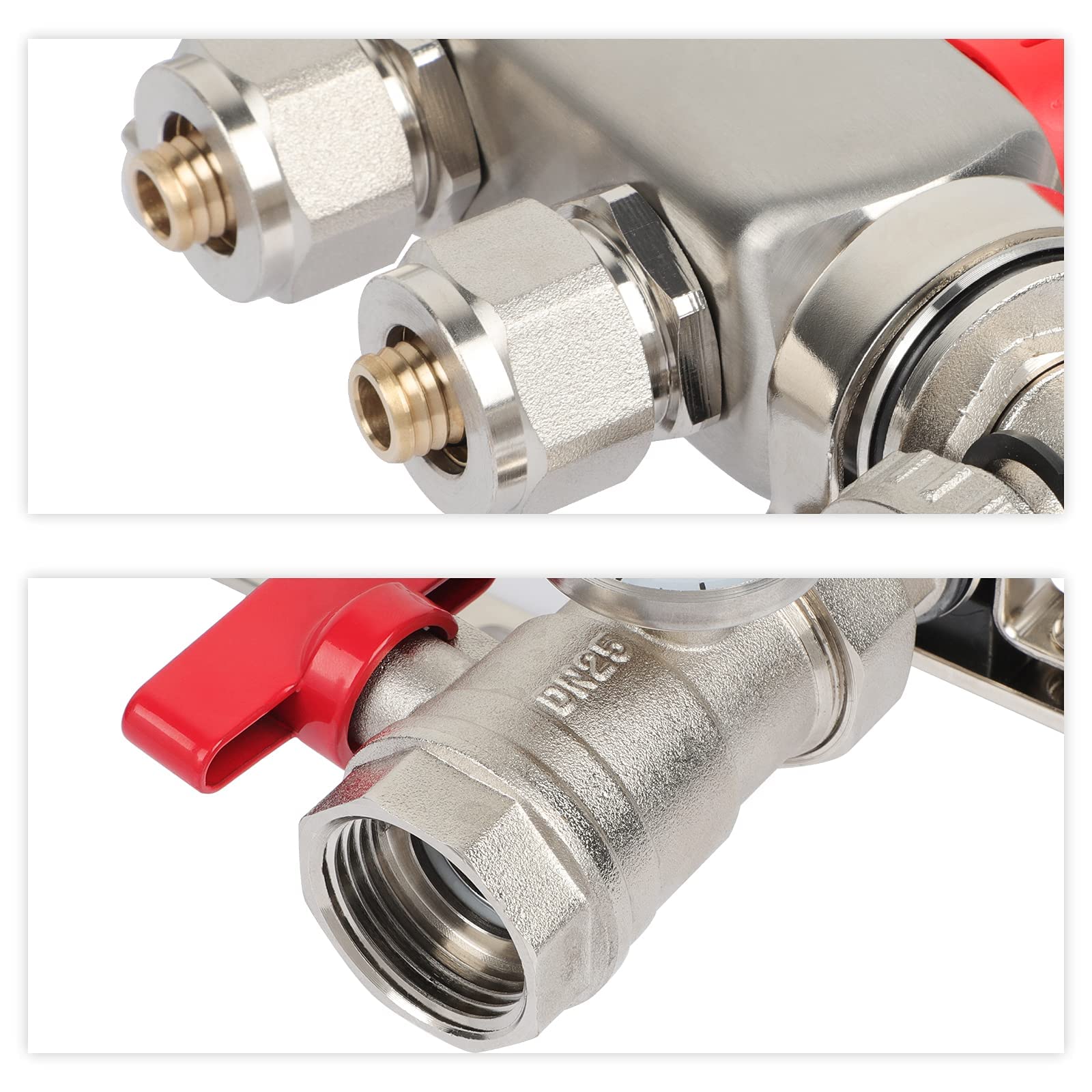 Collettore Di Distribuzione Da 1" Con 4 Vie In Ottone Per Impianti - Foto 11