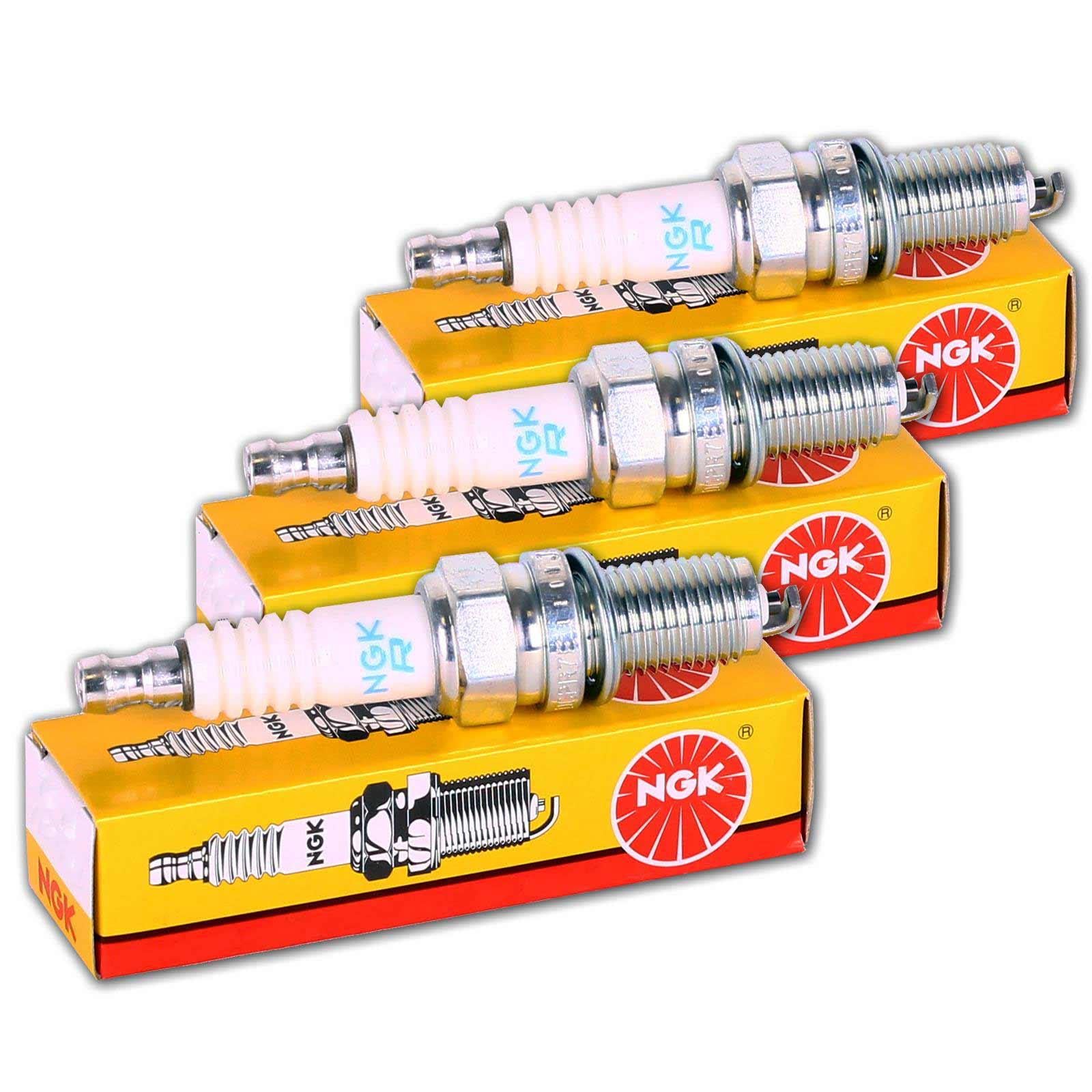 3x NGK Zündkerze SILZNAR8C7H | 93593 / SILZNAR8C7H passend für B-Max C-Max II Fiesta VI Focus III