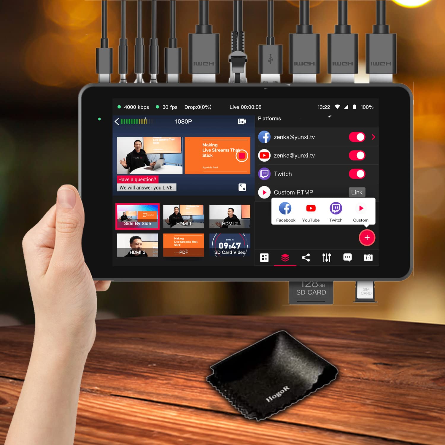 Buy YOLOLIV YoloBox Pro All-in-One HDMI Monitor Wi-Fi 8-Inch