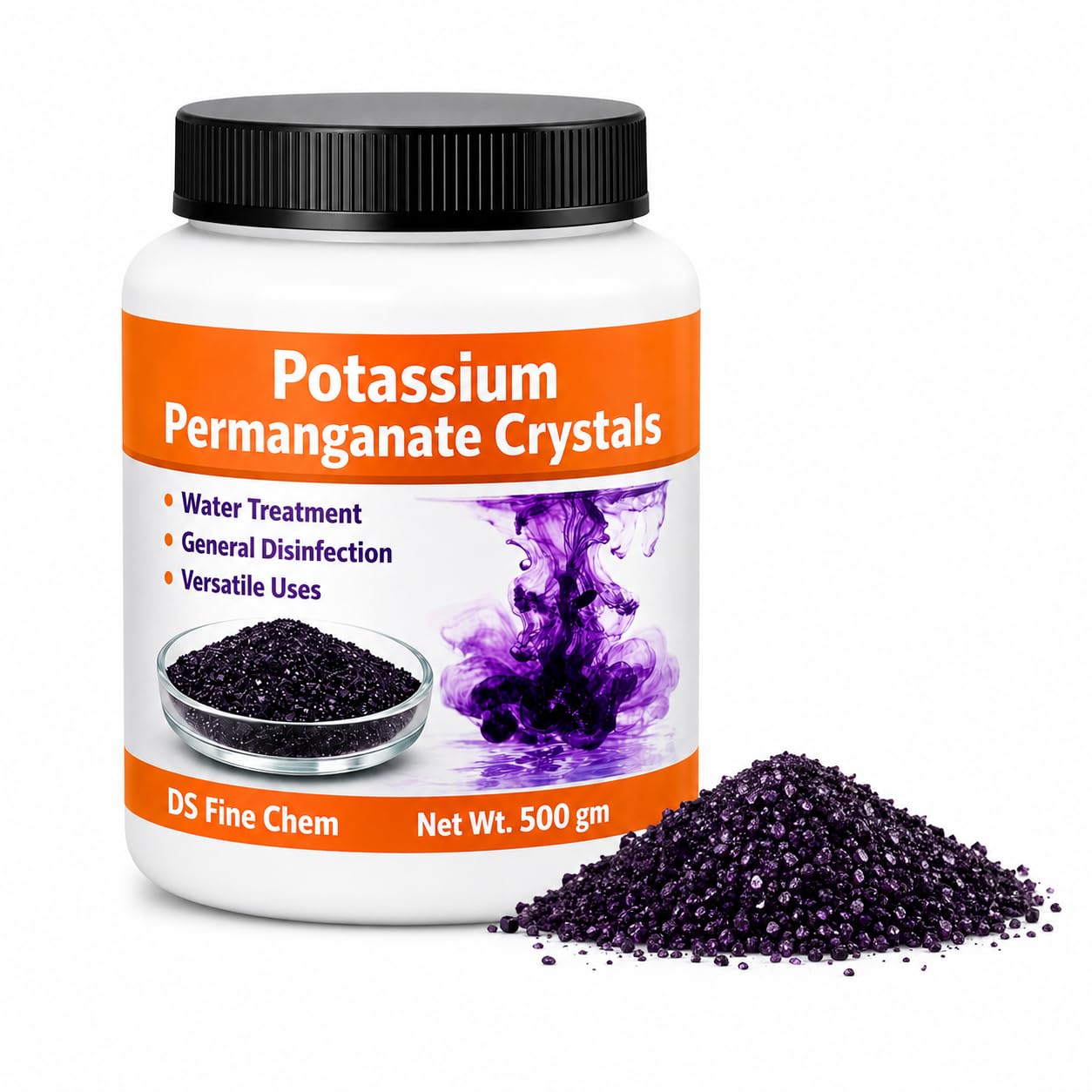 Potassium Permanganate 500g | Multipurpose Water Treatment Crystalline Powder | Pond Cleaner, Aquarium & Poultry Disinfectant | Laal Dawai-image-29