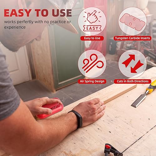 Miniatura 517 de GSCIT Club Bandas de borde de roble, rollo de 1 pulgada x 10 pies de bandas de borde de chapa - Cinta de madera real flexible previamente pegada