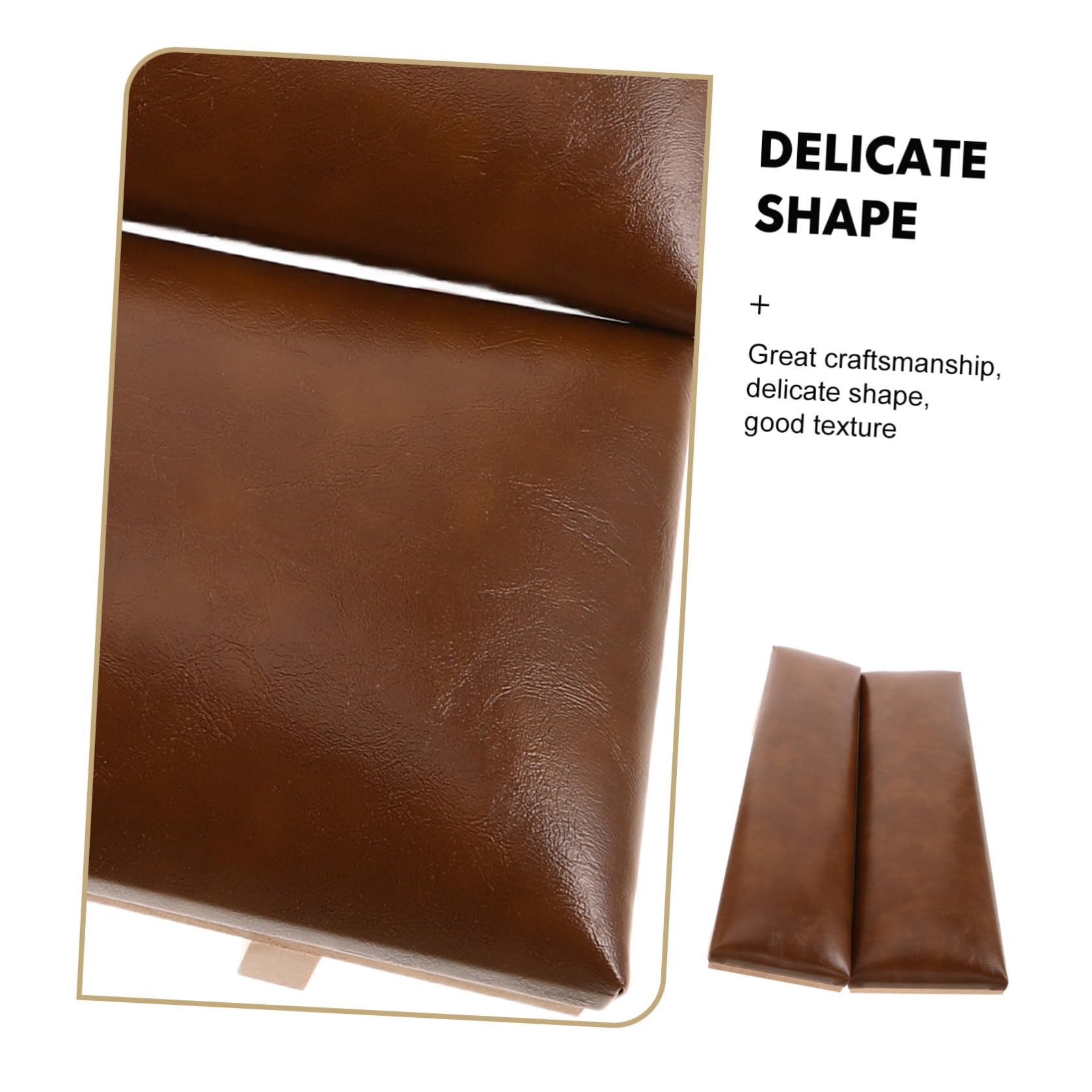 Cuscino Poggiamani per Unghie Marrone 40x10x9 Cm in Pu | Supporto Stabile e Antiscivolo, per Manicure Professionale, Set con Poggiapolso per Tavolo