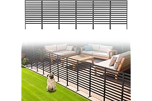 12 Panels Privacy Screen Decorative Garden Fence