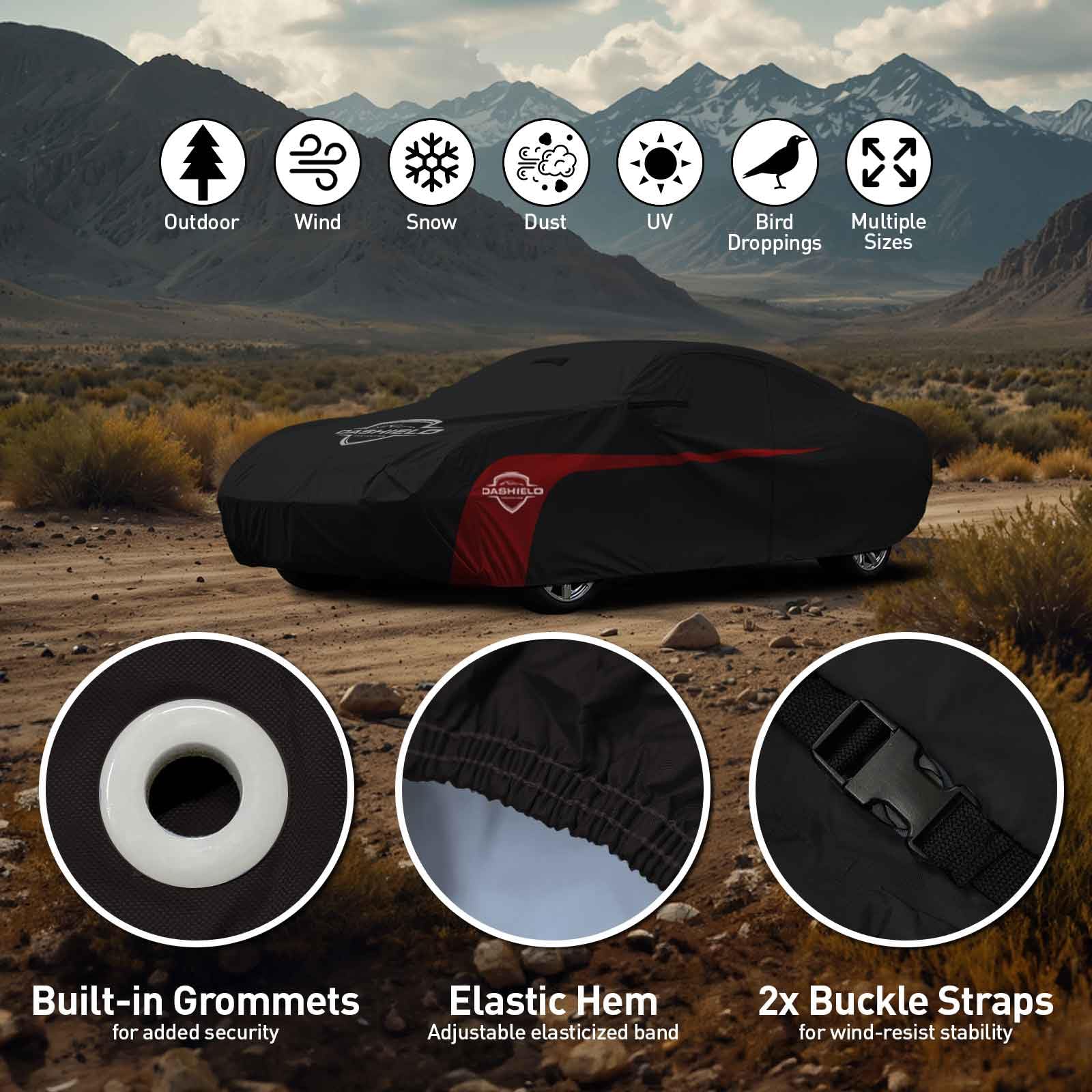 Ultimum Lite Car Cover for Chevrolet Chevelle 1968-1972 2-Door Coupe with Zipper Door Lightweight All Weather Protection Semi — view 5