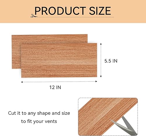 Miniatura 2 de Zhichen star Paquete de 6 cubiertas de ventilación magnéticas fuertes, cubierta de ventilación magnética gruesa para registros de aire estándar,