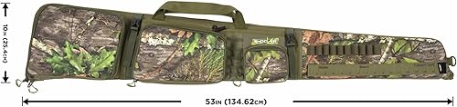 Miniatura 2 de Allen Company Gear Fit Pursuit Shocker - Funda para escopeta con cerradura de 52 pulgadas, detalles de camuflaje de obsesión verde/roble musgoso