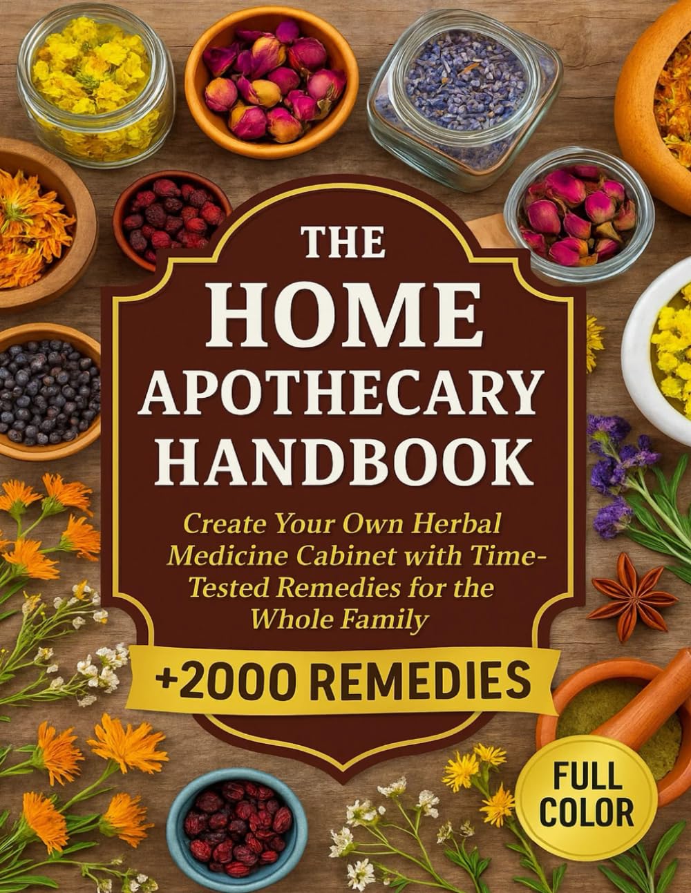 The Home Apothecary Handbook: Create Your Own Herbal Medicine Cabinet with Time-Tested Remedies for the Whole Family