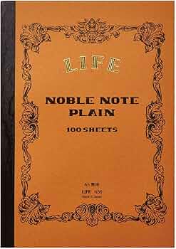 Amazon.co.jp: ライフ ノート ノーブルノート 無地 A5 N36 Amazon.co.jp: ライフ ノート ノーブルノート 無地 A5 N36