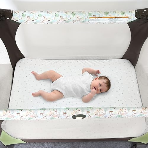 Miniatura 38 de Bassinet Sheets 2 Pack, Fit for Halo BassiNest Swivel, Glide, Flex Sleeper, 4moms Mamaroo Sleep Bassinet, Baby Boy/Girl, Ultra Soft & Super White &