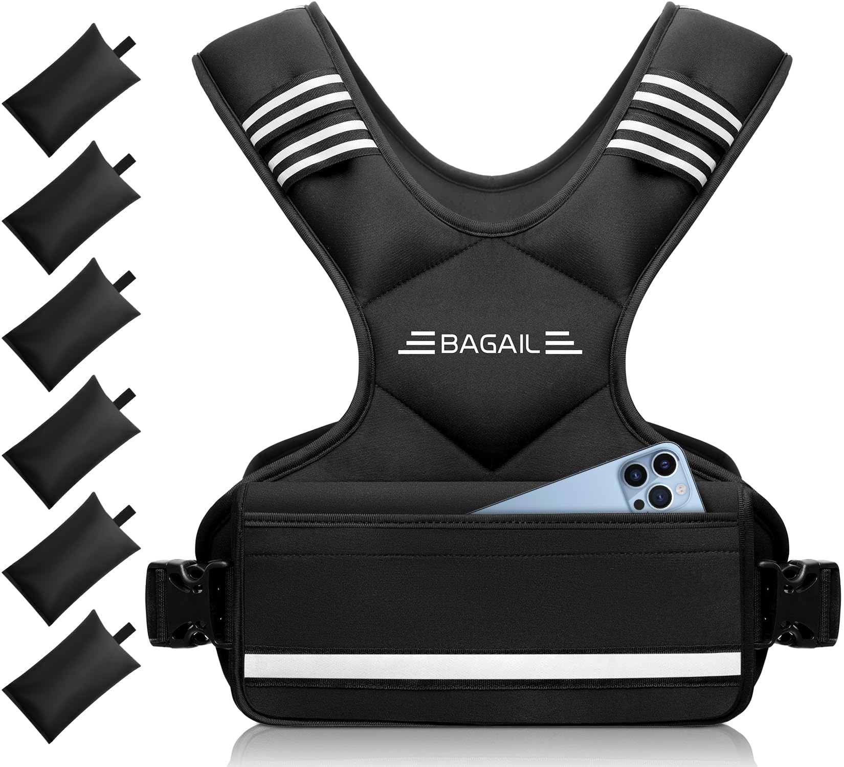 Amazon.co.jp: BAGAIL ウェイトベスト調節式加重ベスト2-5KG / 5-10KG