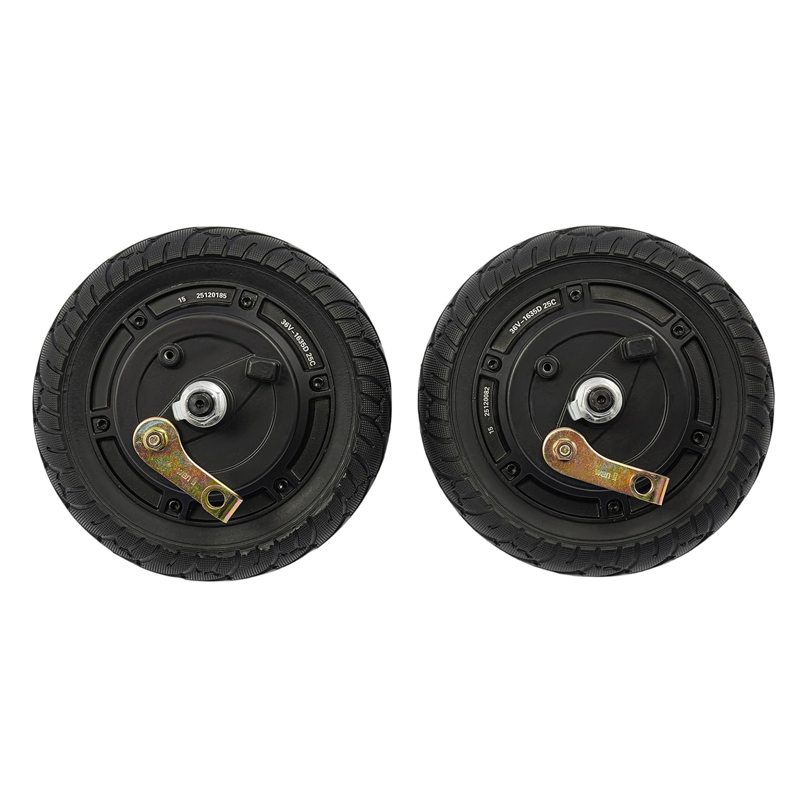 2x Kit de conversión de motor de rueda de 350W de 8 pulgadas | Con controlador de 3 velocidades y marcha atrás | Para patinete eléctrico, monopatín, silla de ruedas | Accionamiento eléctrico DIY para