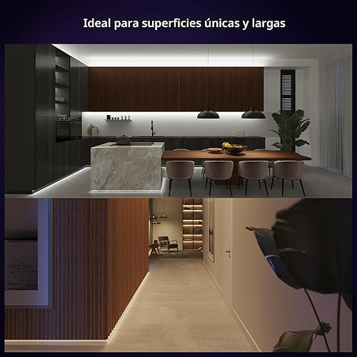 Miniatura 5 de PHILIPS Hue Kit de base de tira de luz LED inteligente RGBWW de 10 pies para interiores, 1 paquete, control con aplicación Hue, tira de luces LED