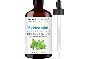 MAJESTIC PURE 3% Peppermint Essential Oil: Revitalize Your Mind and Body