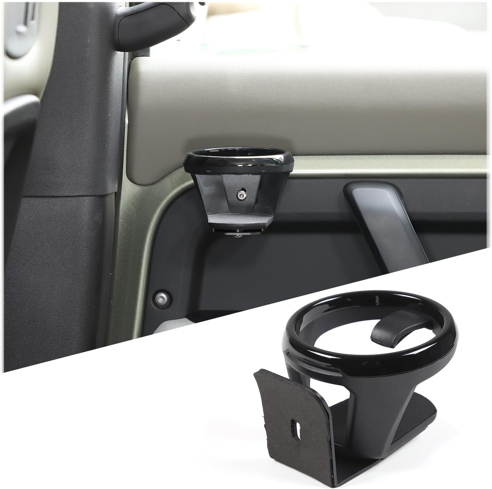 PIUGILH Car Front Rear Door Cup Holder, Expander Drink Holder Water Cup Holder Compatible with Land Rover Defender 90 110 130 2020 2021 2022 2023 2024