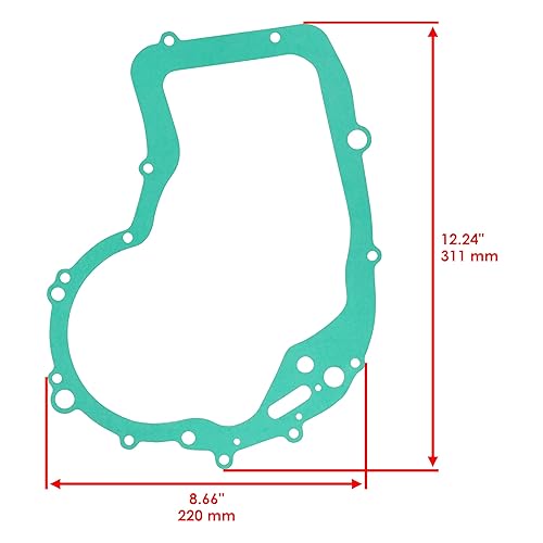 Miniatura 2 de Caltric Junta de tapa de embrague compatible con Arctic Cat 300 2X4 4X4 1998 1999 2000 2001 2002-2005
