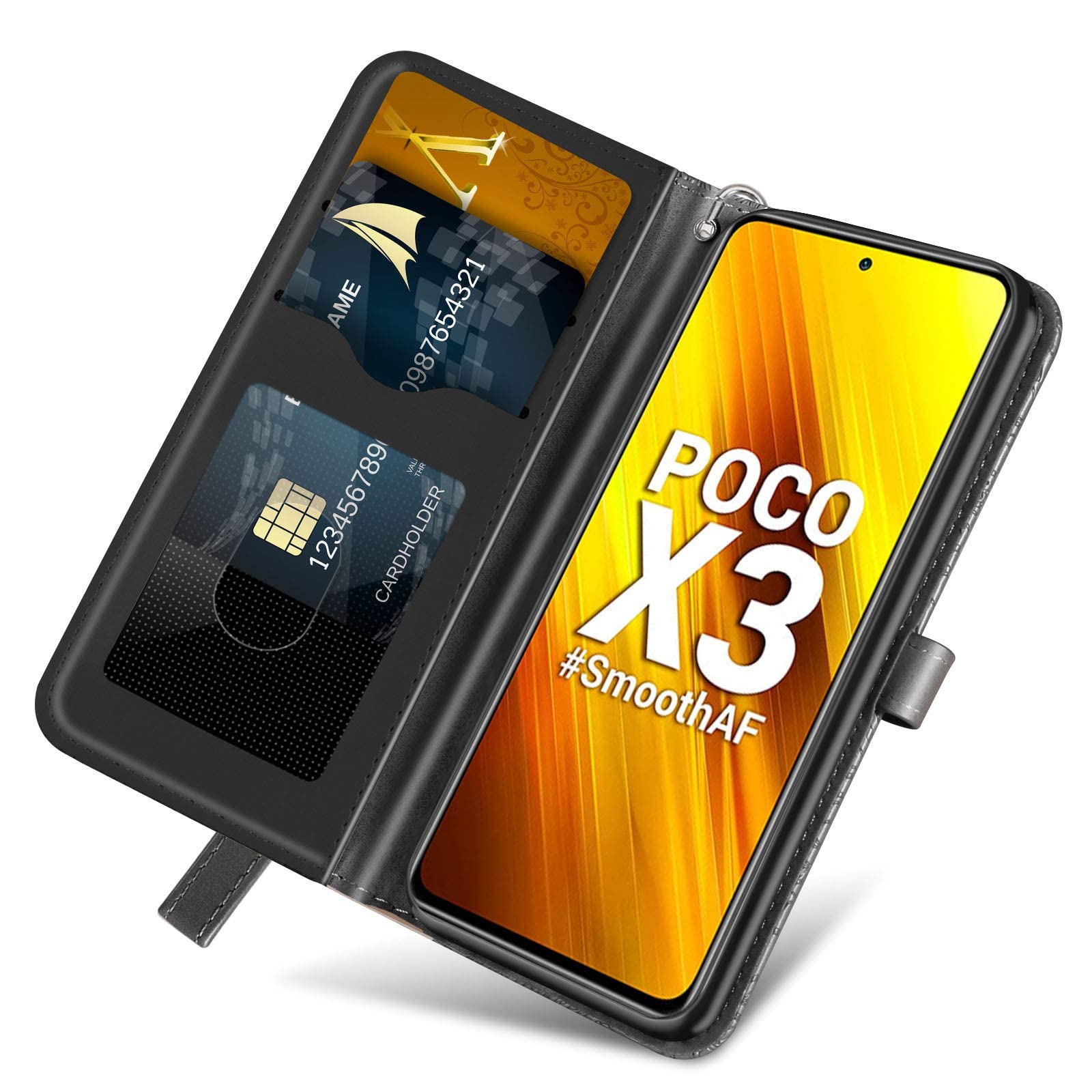 L&Btech Cover Libro Per Xiaomi Redmi Note 10 4G: Custodia Premium In Pelle PU Con Portafoglio E Chiusura Magnetica, Colore Oro Rosa - 3
