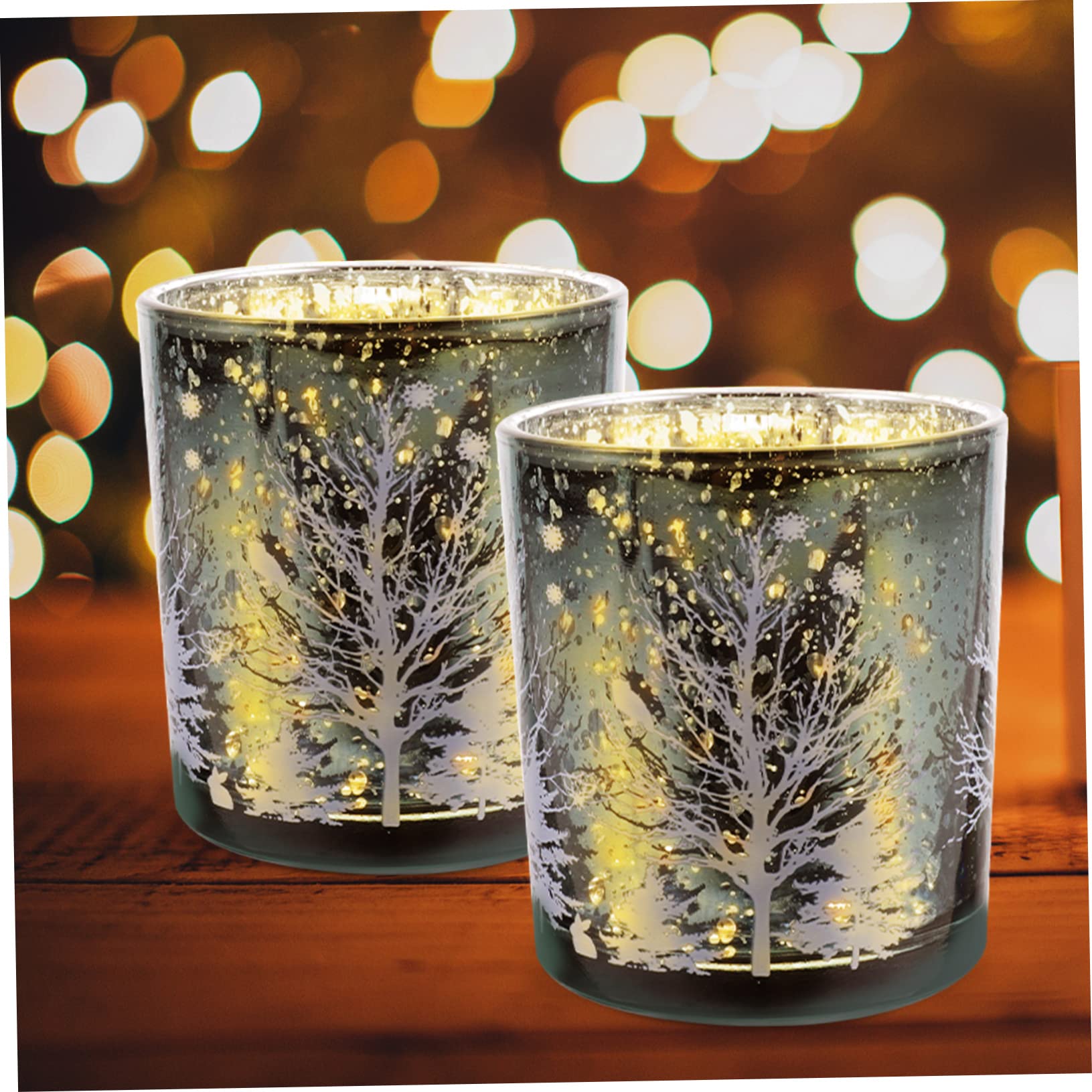 6 Piezas Portavelas De Cristal Portavelas Candelita Portavelas De Escritorio De Navidad Vela Cónica Vela De Boda Decoración para Mesa Decoración Navideña Velas De Mesa Vidrio Cabilock