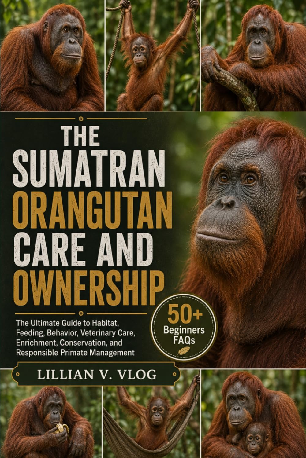 THE SUMATRAN ORANGUTAN CARE AND OWNERSHIP: The Ultimate Guide To Habitat, Feeding, Behavior, Veterinary Care, Enrichment, Conservation, And Responsible Primate Management