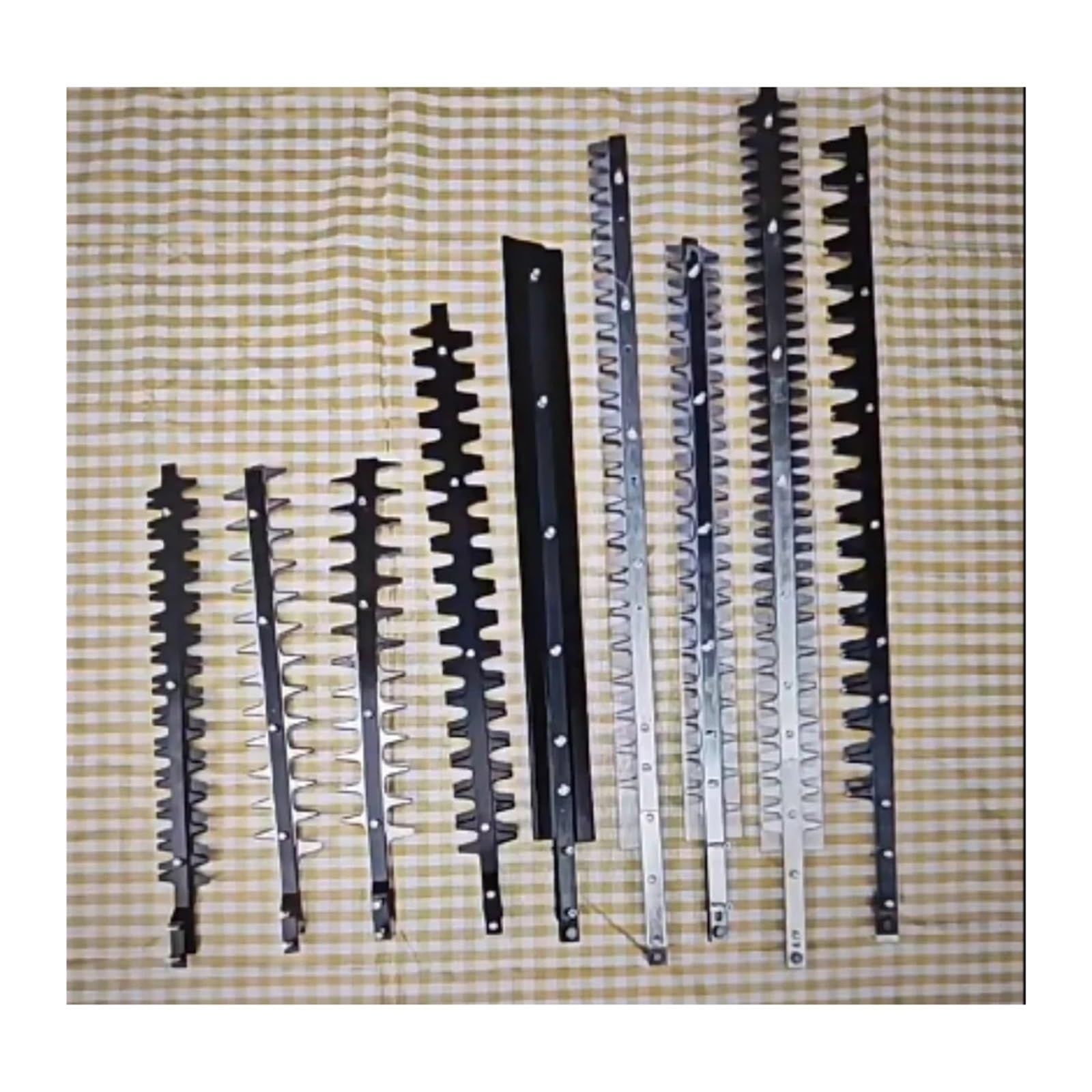 Genérico Cuchillas for Cortasetos, Cuchillas de Repuesto 7510 750, Cuchillas Blancas 6010, Accesorios for cortacésped(White Double Swords)