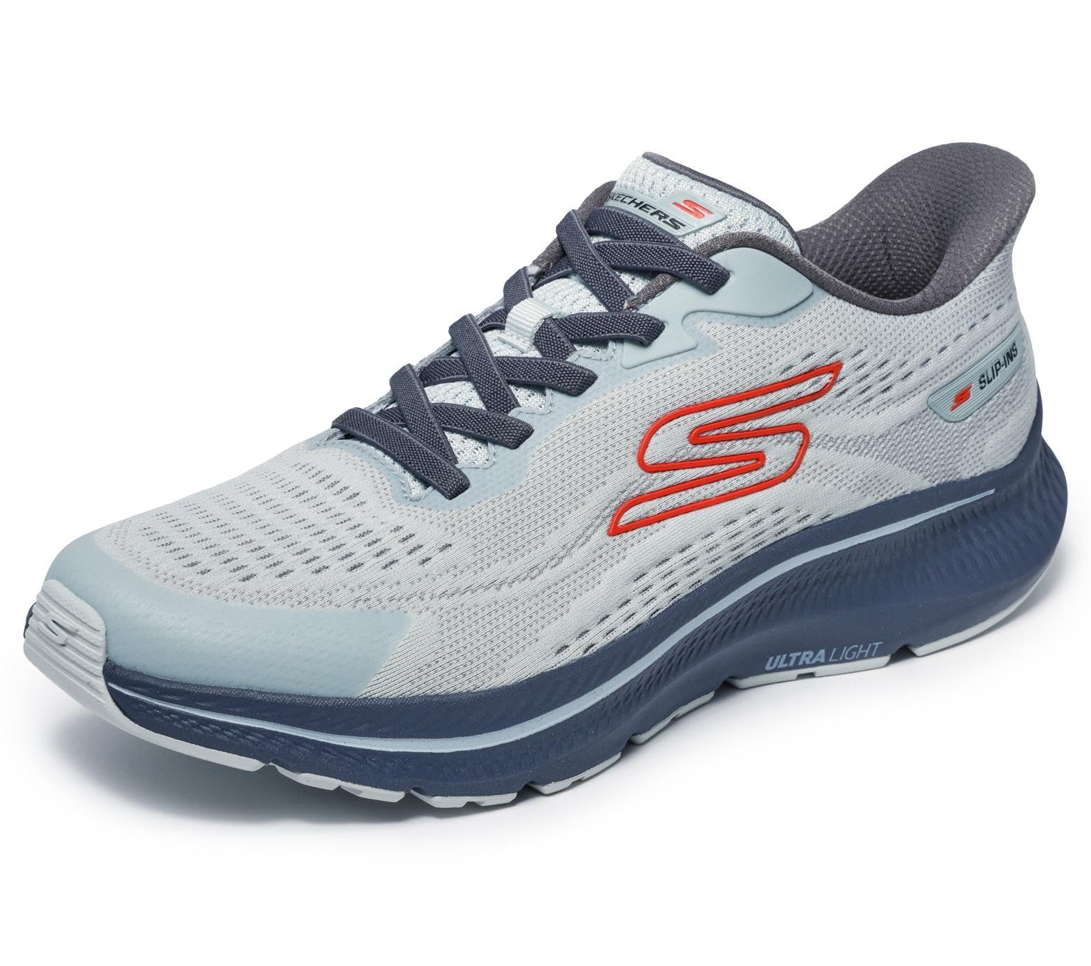 Skechers Men's Go Run Consistent 2.0 Lockhart Slip-in Trainers, Gray Textile, 9.5 UK