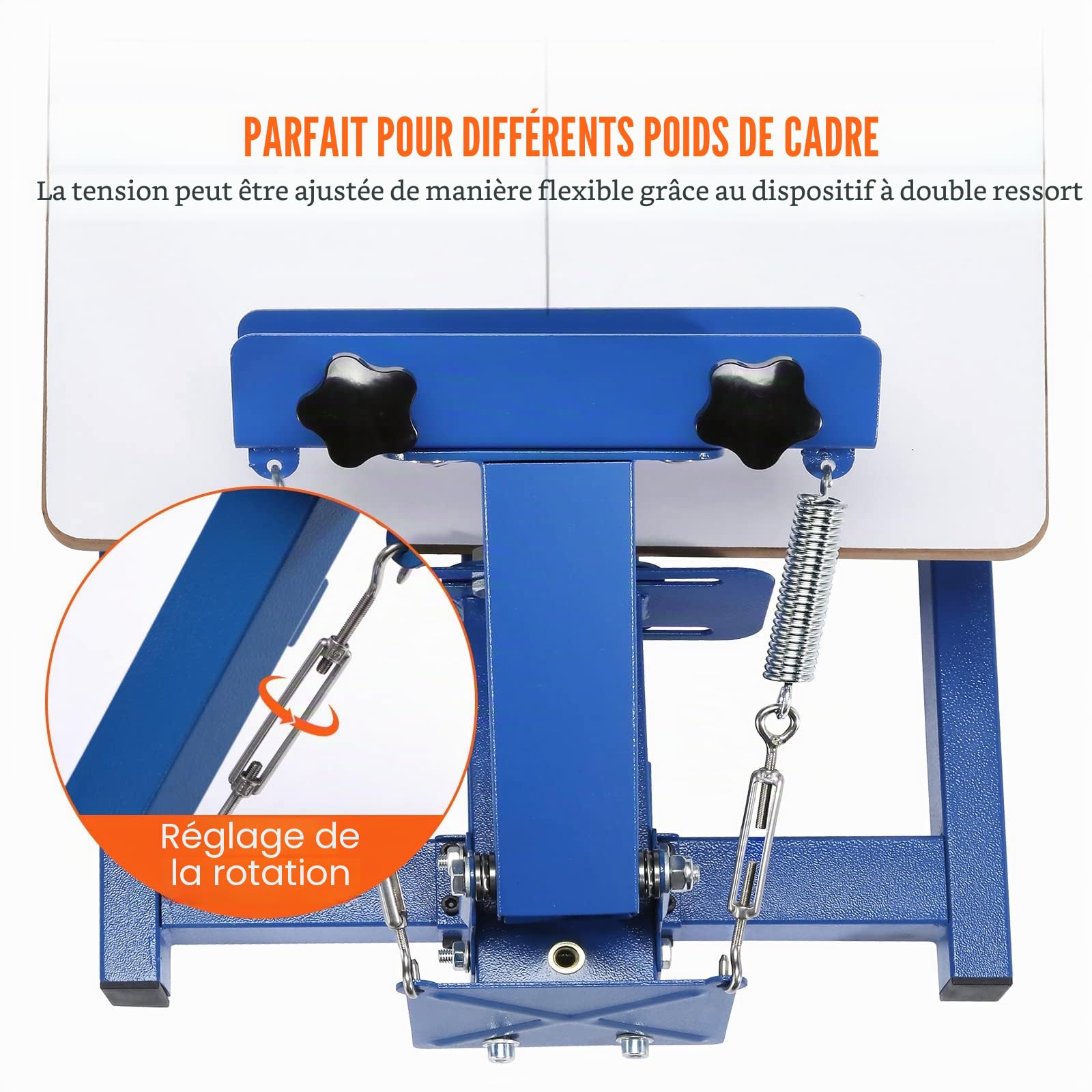 VEVOR Kit de sérigraphie 1 couleur 1 station de sérigraphie 55 x 45 cm pour t-shirt