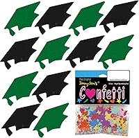 Vista 10 de Confeti Grad Cap Negro, Púrpura Combo - 2 bolsas de media onza (1 oz) (8400/8412)